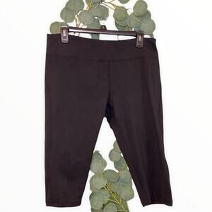 Zella Black Women's Yoga Cropped Leggings Large Athleisure